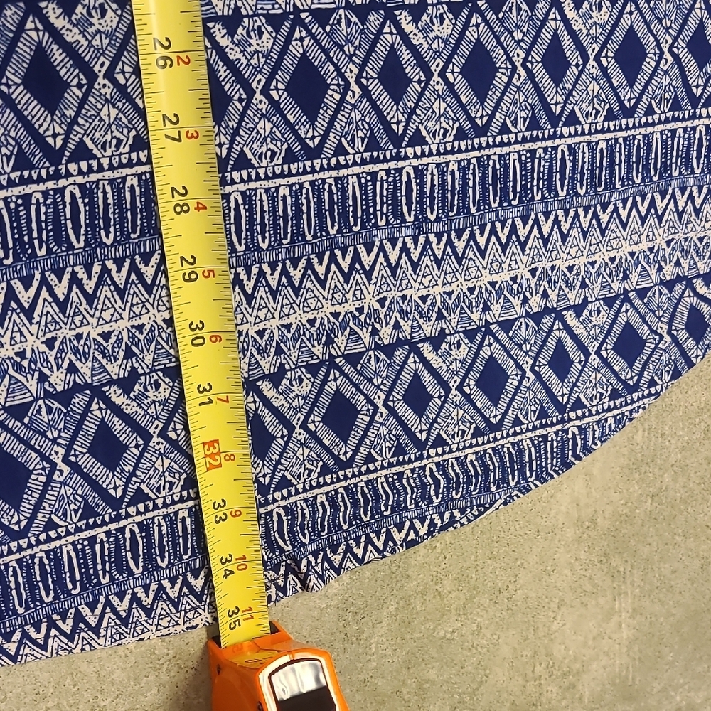 Unk Blue and White High Low Sundress - Picture 5 of 5